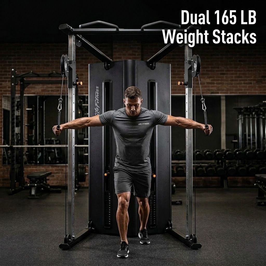 Life Fitness Axiom Series Dual Adjustable Pulley Machine USA