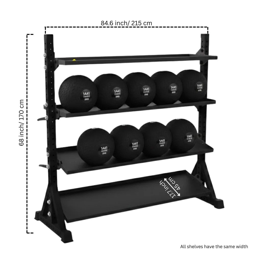 Miracle Fitness 4 Tier Commodity Storage Rack