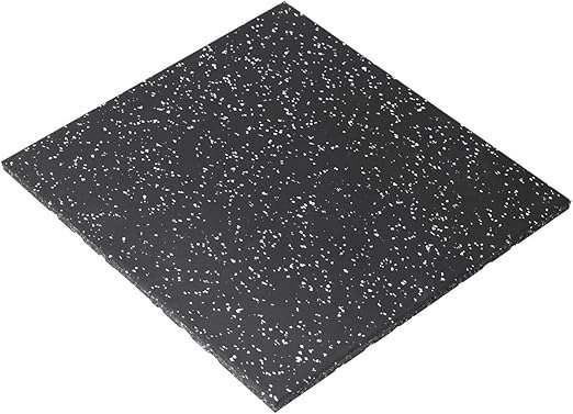 Body Strong Commercial Rubber Flooring for Gym 20 mm - 100 x 100 CM Speckled White