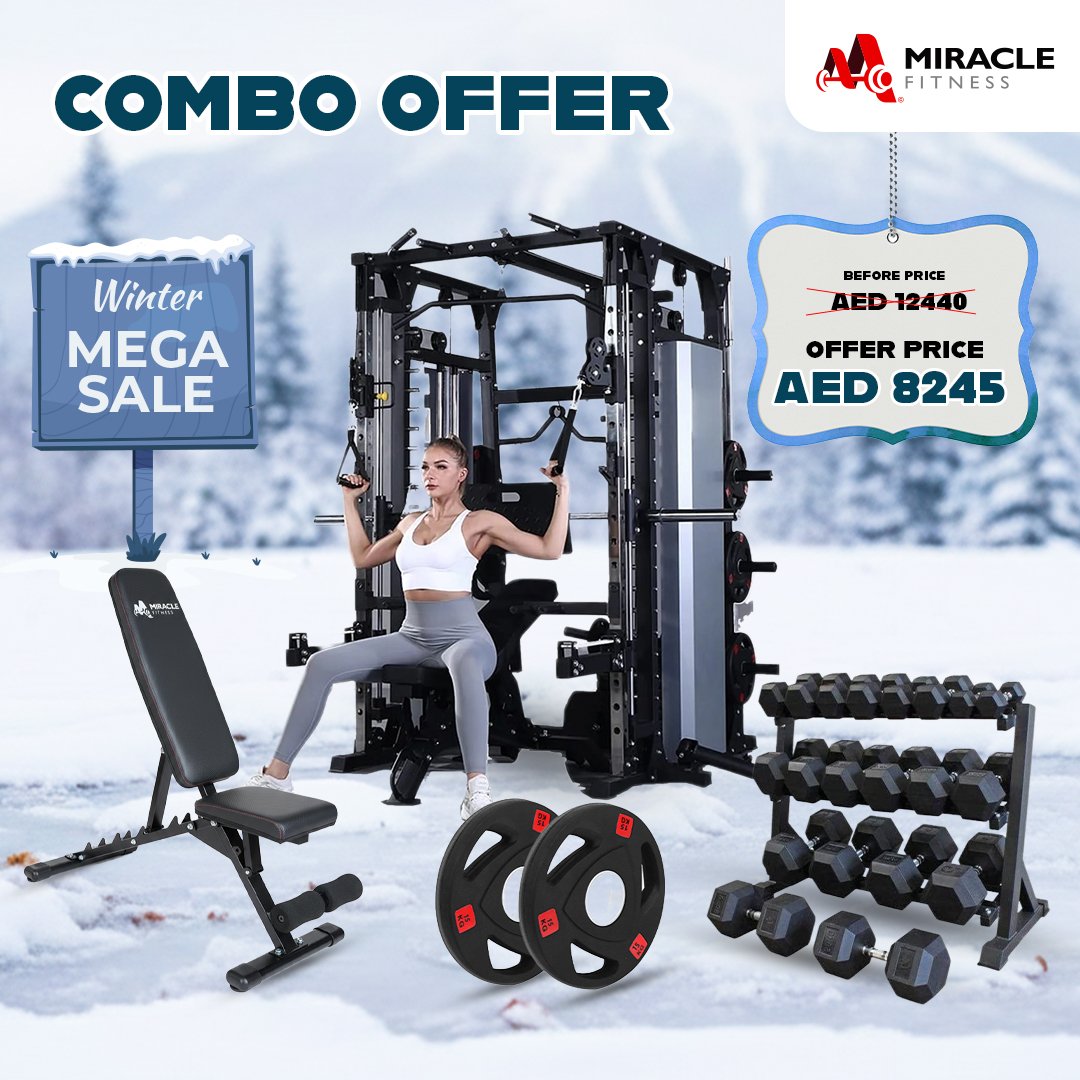 Miracle Fitness All-in-One Functional Trainer with Smith Machine Combo Offer
