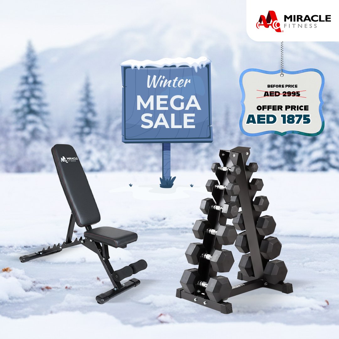 Hex Dumbbell set with Bench Press