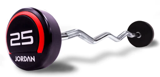 Jordan Fitness Premium Fixed Curl Bar Set 10-30kg Set/ UK