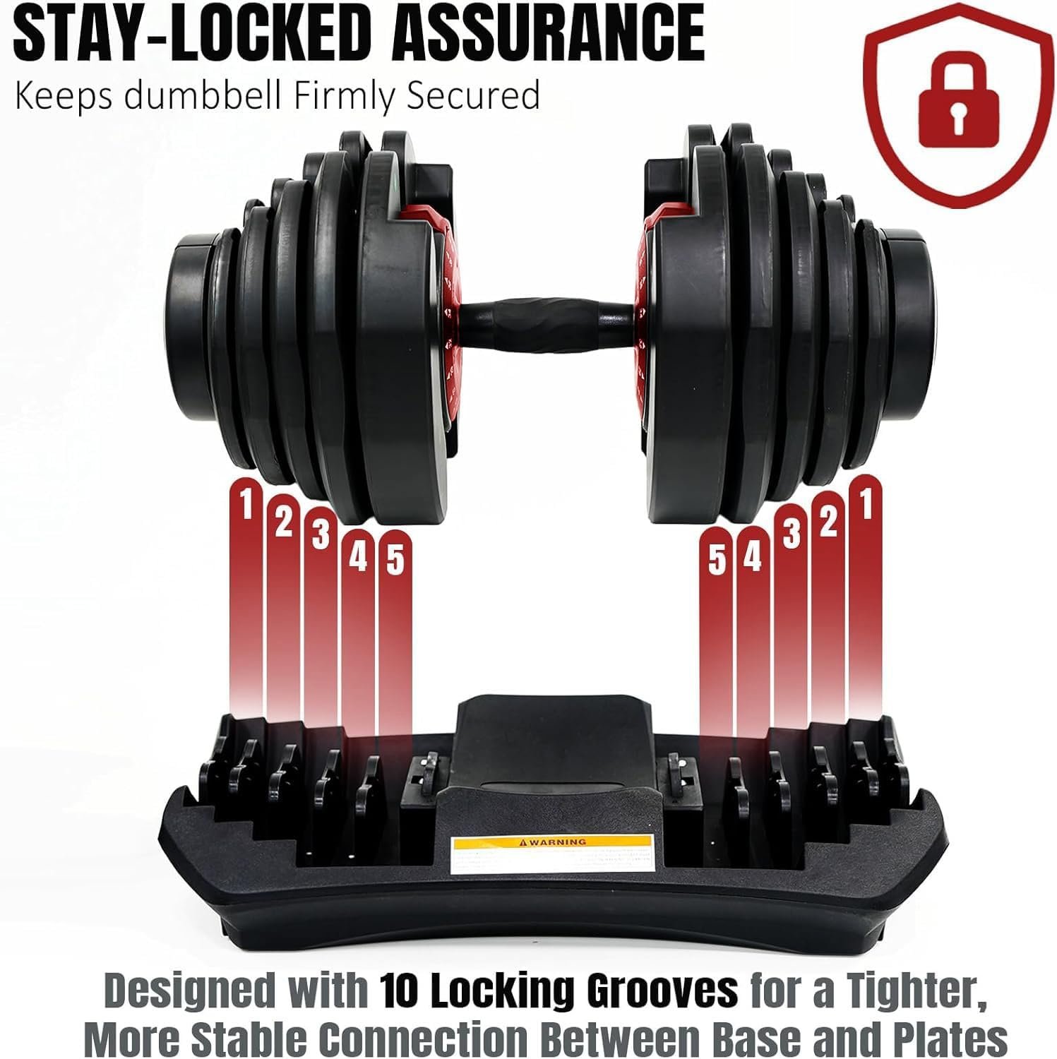 Miracle Fitness Adjustable Dumbbell Set - 5 Kg - 40 Kg ( Sold as Pair )