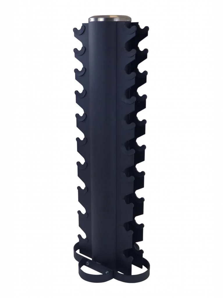 Miracle Fitness 10 Pair Vertical Dumbbell Rack - Pillar Model