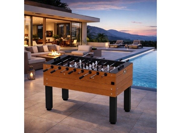 Knight Shot Outdoor Foosball Table | Solid Anticorrosive Wood