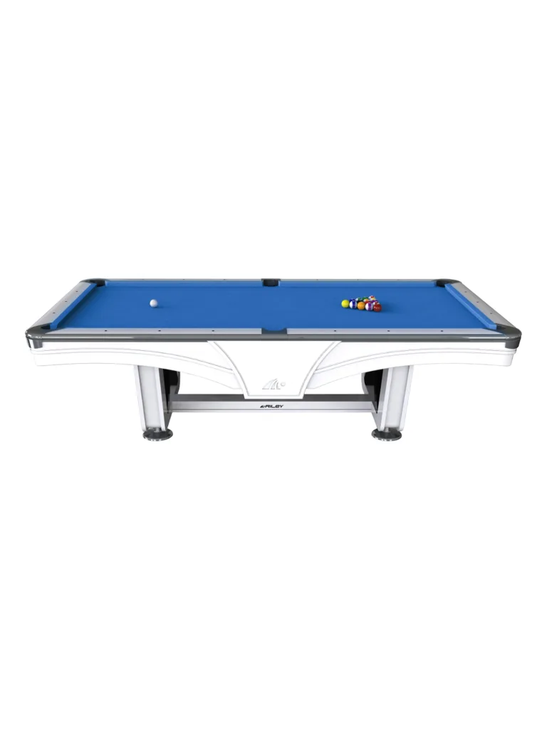 Riley England 9Ft Tournament American Pool Table White|Royal Blue