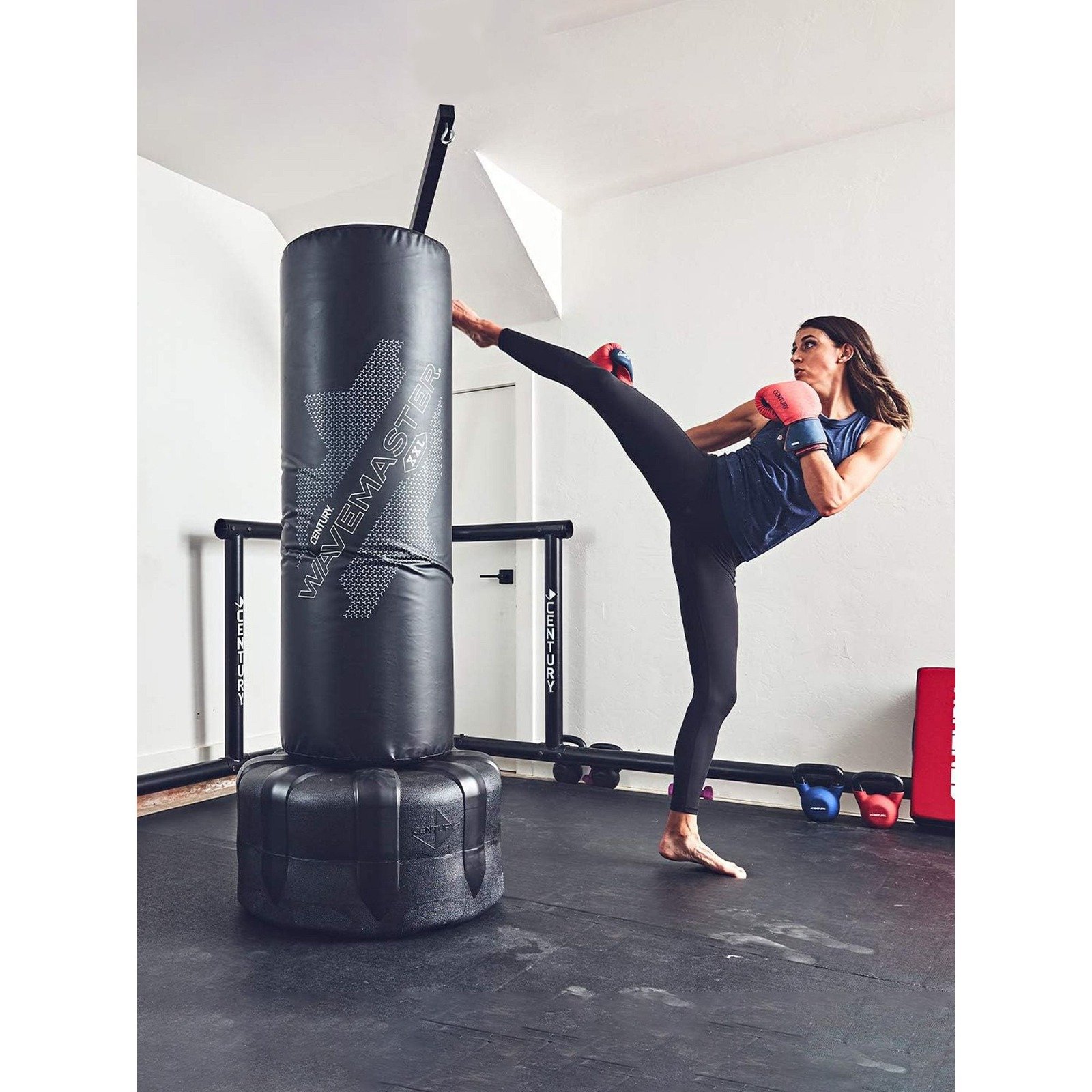 Century XXL Freestanding Punching Bag with Base | Pack of 2 | Black