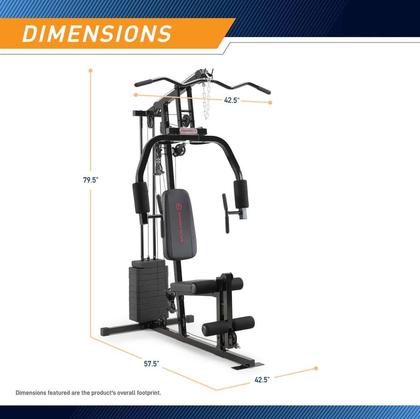 Marcy 100lb Stack Home Gym USA | MKM-81030