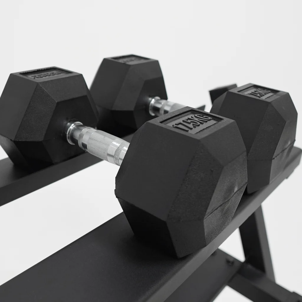 Force USA Rubber Hex Dumbell Pairs 50Kg