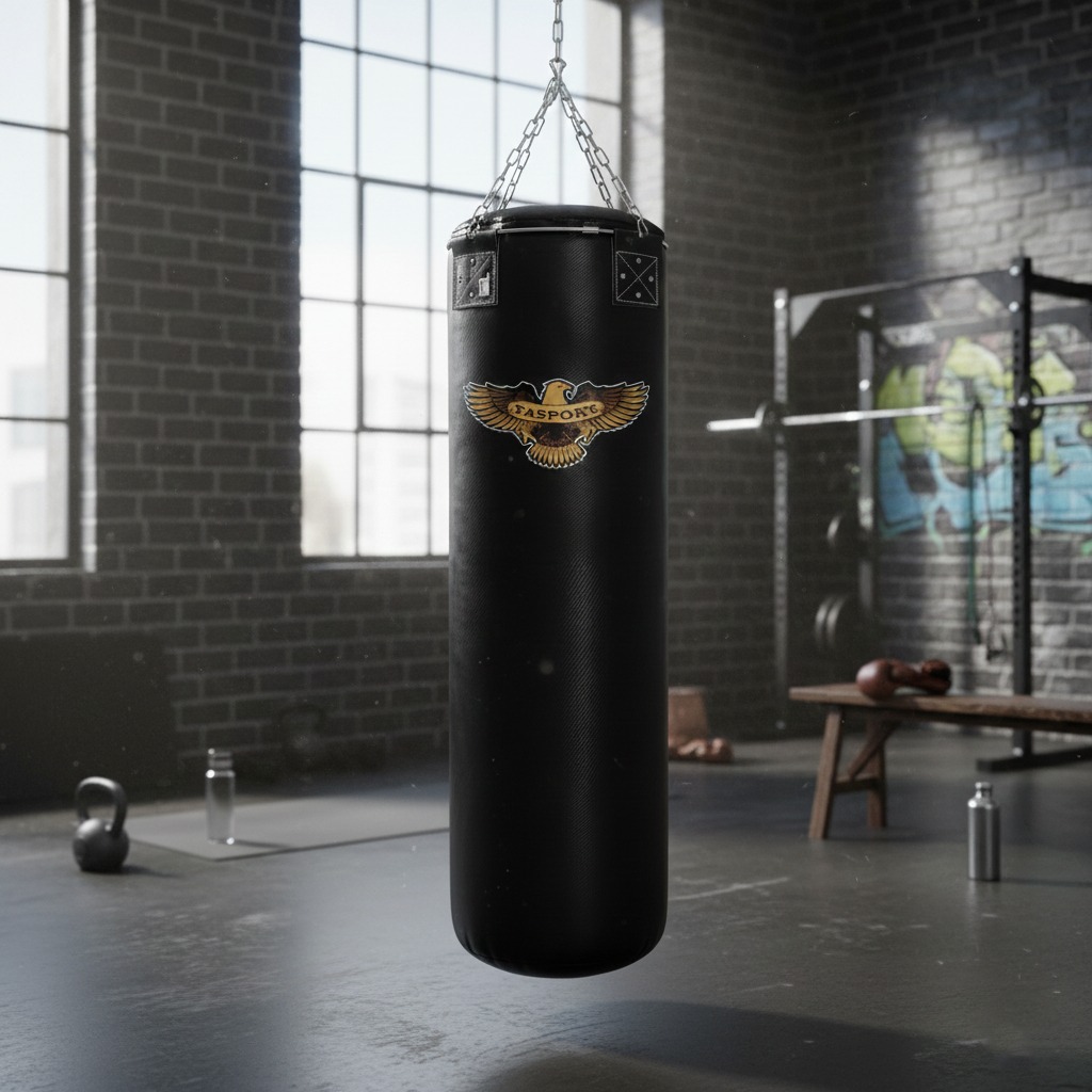 Ta Sport Punching Bag with Steel Ring, Black, 40 Kg