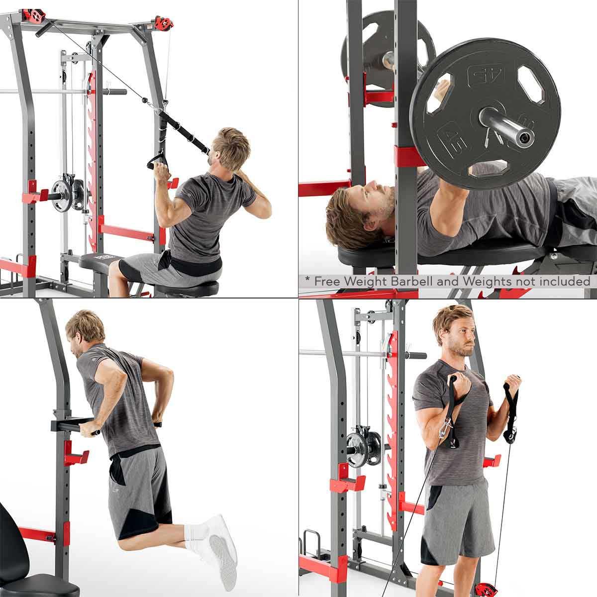 Marcy Pro Smith Machine Home Gym Training System Cage | SM 4903