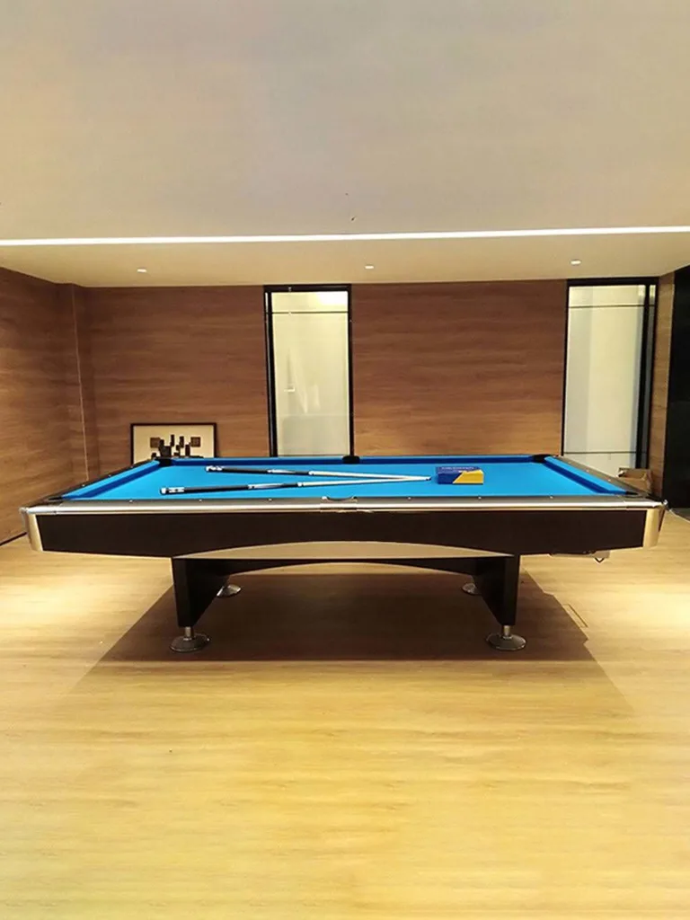 Knightshot Spyder Commercial Pool Table| Black Finish|8 FT