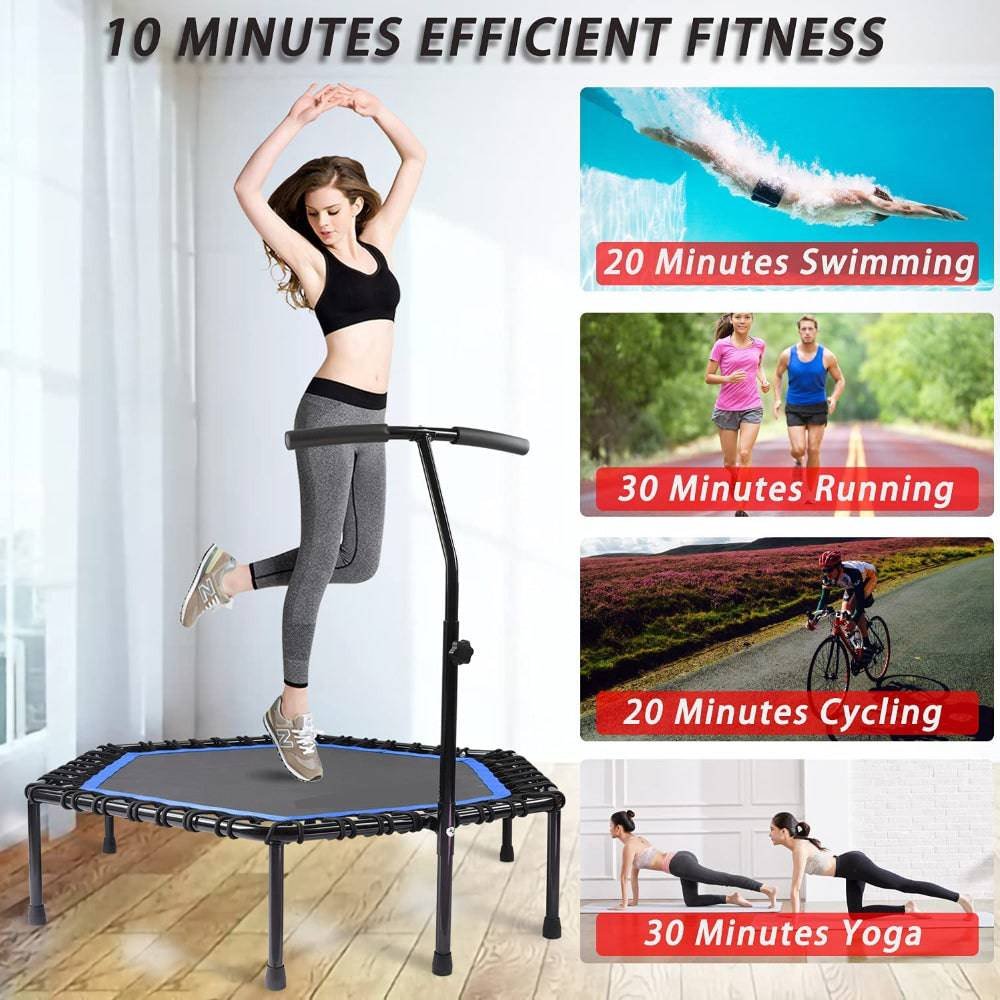 Body Strong 45-inch Gym Hexagonal Fitness Trampoline