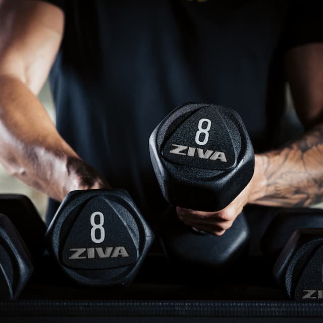 ZIVA Performance Hexagon RPU Dumbbells Set 2.5-20kg (8-pairs)