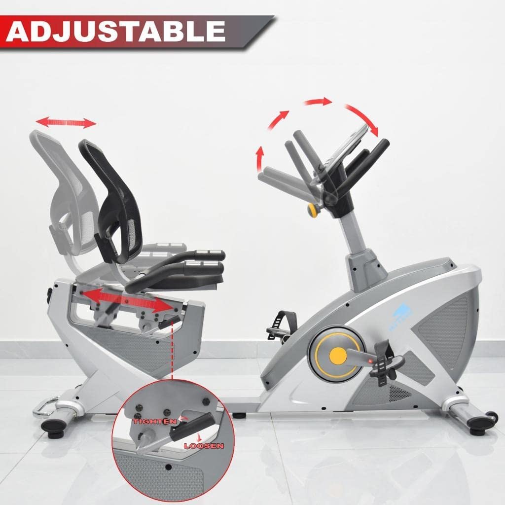 Miracle Fitness Recumbent Bike EM-1543 – Silver
