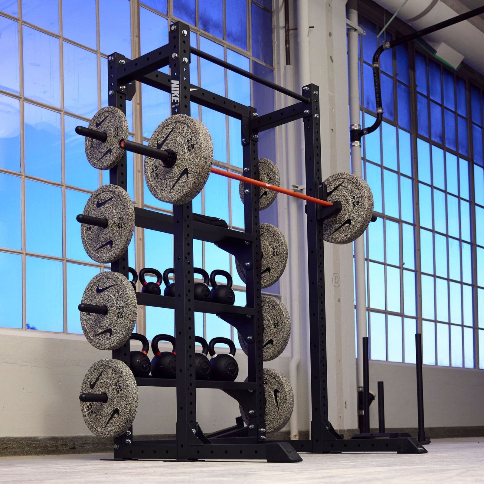 Nike Strength Commercial-Grade Half Rack with Storage