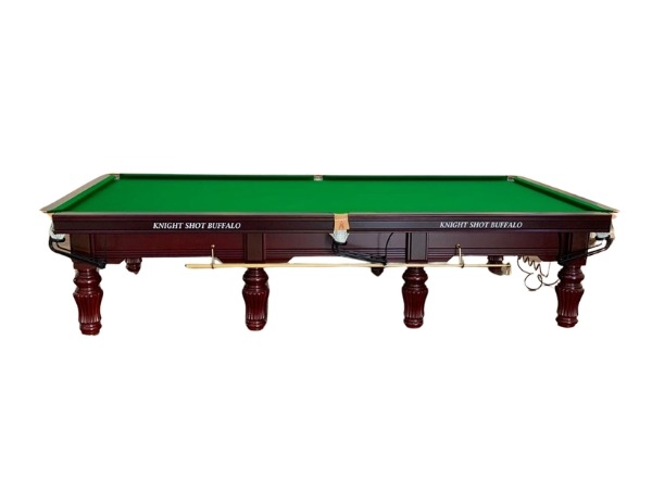 Knight Shot Buffalo 12ft Commercial Snooker Table – Mahogany Finish