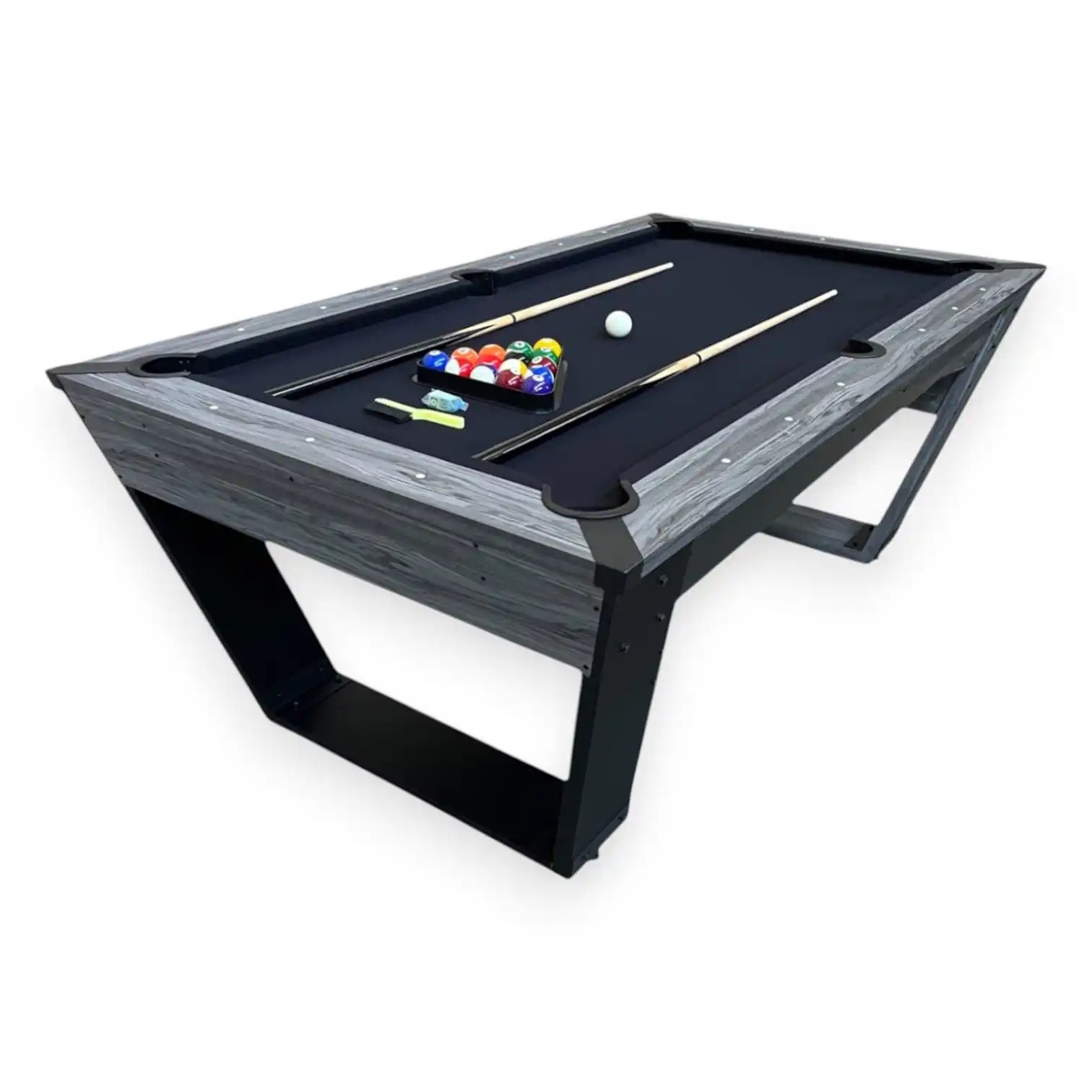 Body Strong 7FT Black Design Billiards Pool Table – Neptune