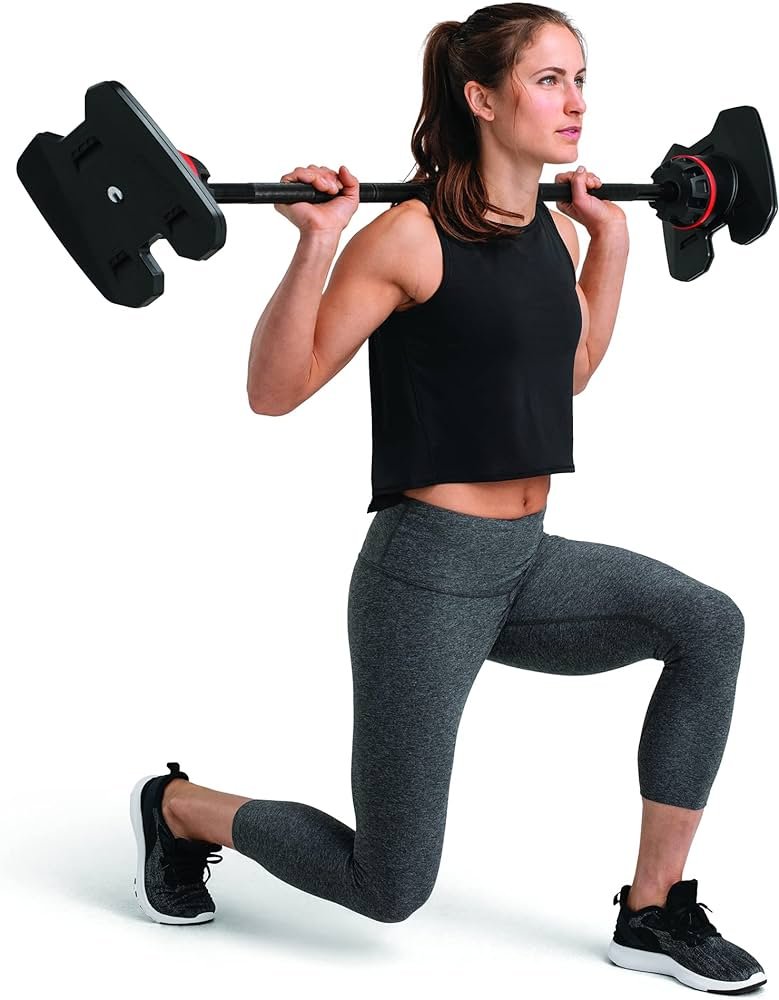 Bowflex Selectech 2080 Barbell with Curl Bar, 36Kg