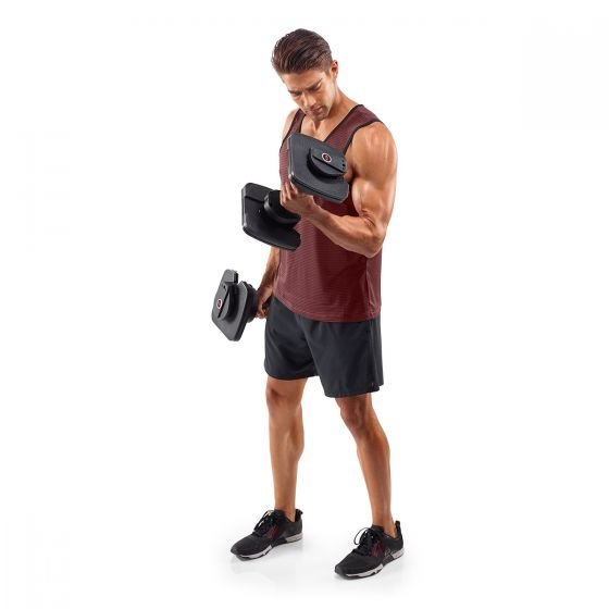 Bowflex SelectTech 560 Adjustable Dumbbells - 2.3 to 27.2kg (1 Pair)