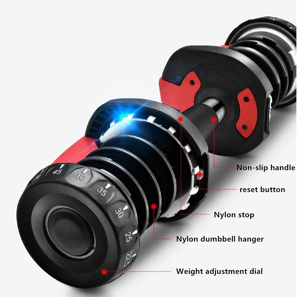 MIRACLE FITNESS 24KG ADJUSTABLE IRON DUMBBELL – PAIR