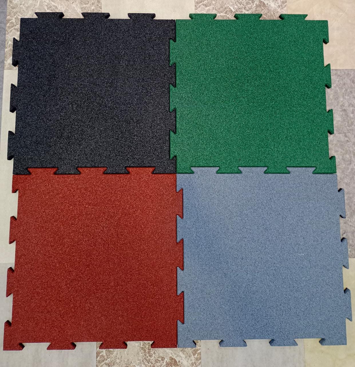 Miracle Fitness Gym Floor Mat Grey- 50 Cm X 50 Cm