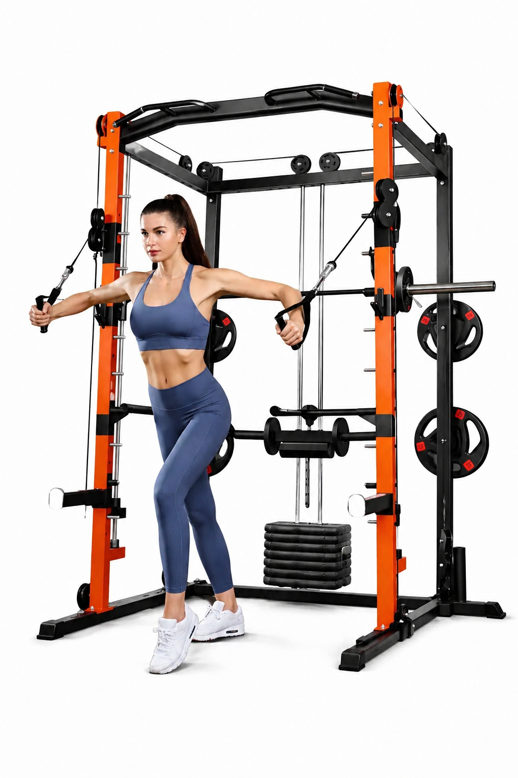 Miracle Fitness All in One Smith Multifunctional Trainer Combo Set