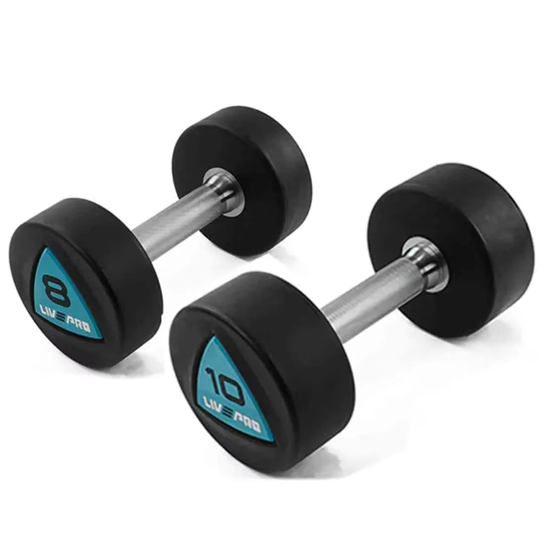 Livepro Urethane Dumbbell Set Pair 2 Kg to 20 Kg (10 Pair)