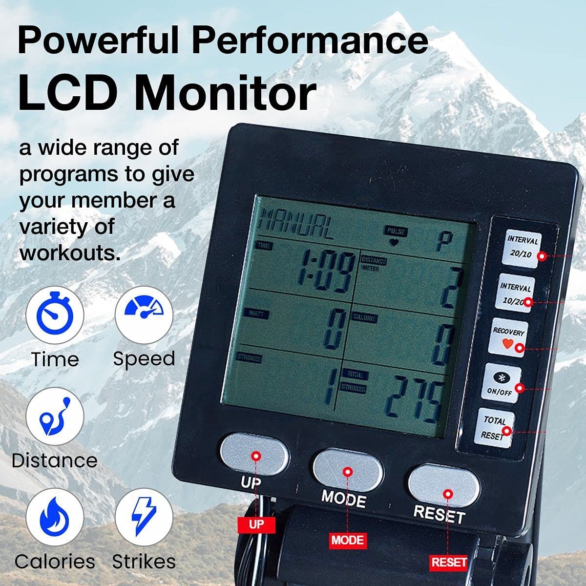 Miracle Fitness SkiERG Ski Air Rower