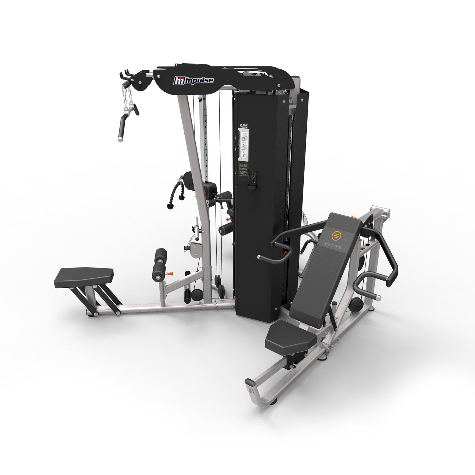 Impulse Fitness 3 Station Gym ES3000+ES3000OPT Hi-Lo Opt 200 x 3