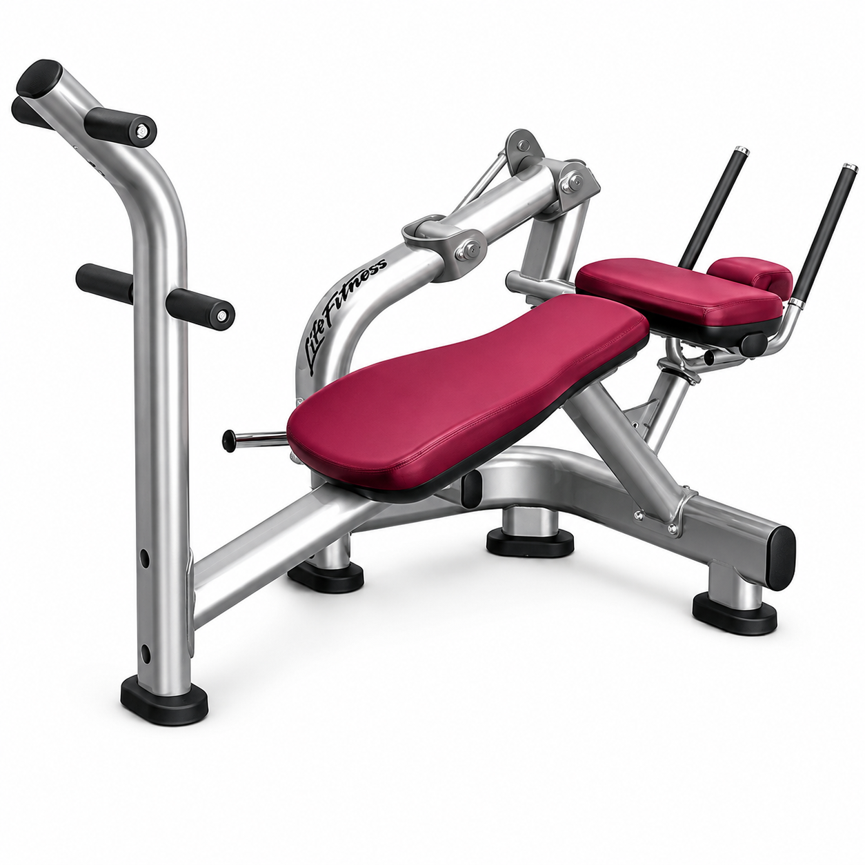 Life Fitness Signature Series Ab Crunch Bench/ Platinum Cranberry