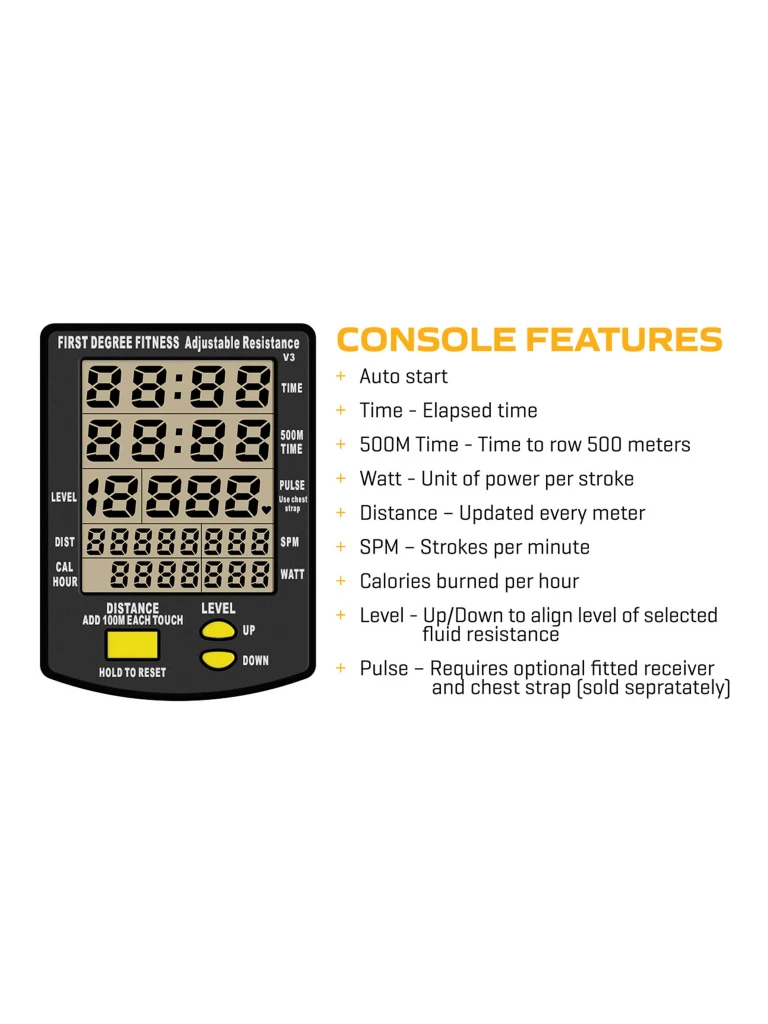 First Degree Fitness Neon Plus Fluid Rower