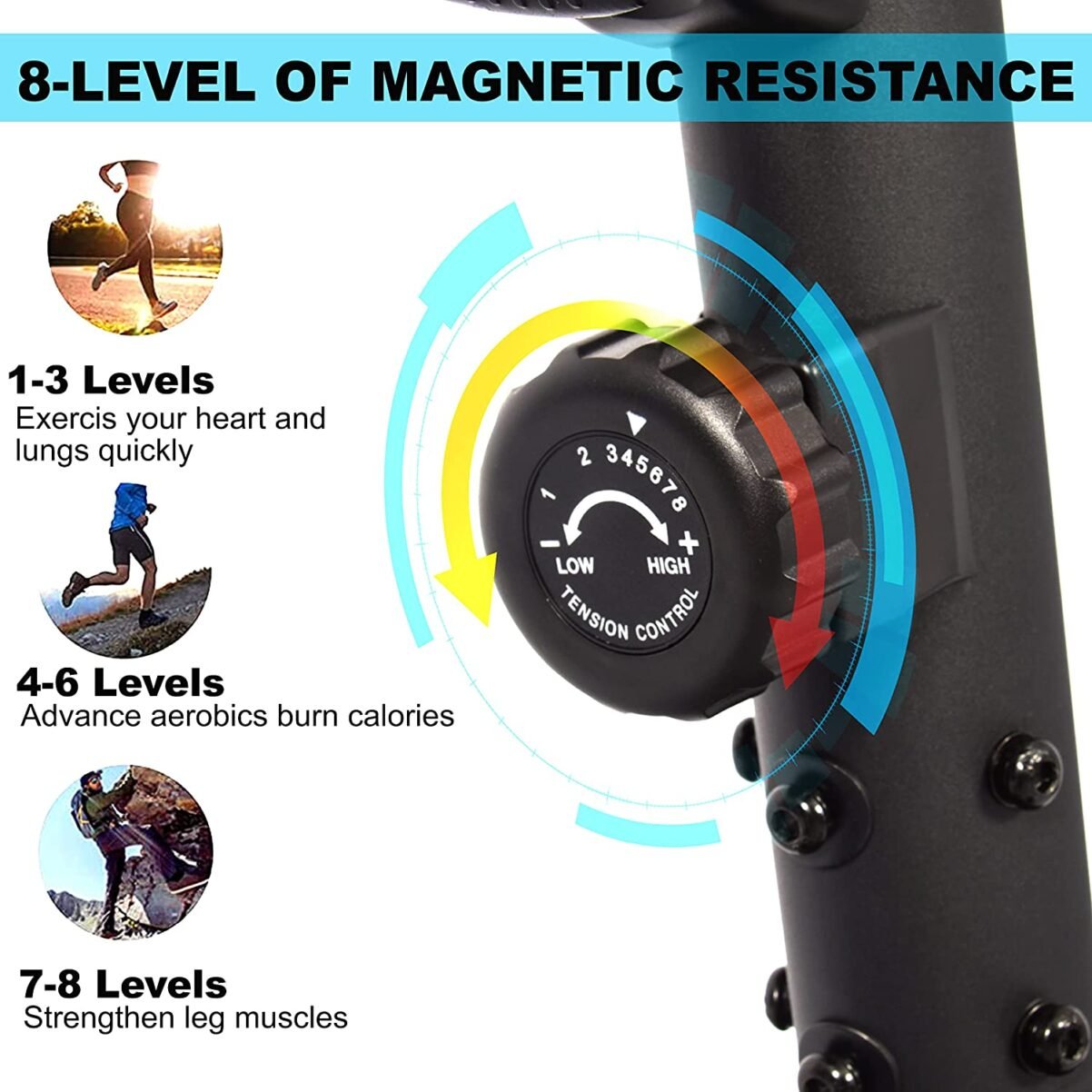 Miracle Fitness Magnetic Recumbent Bike EM-1564