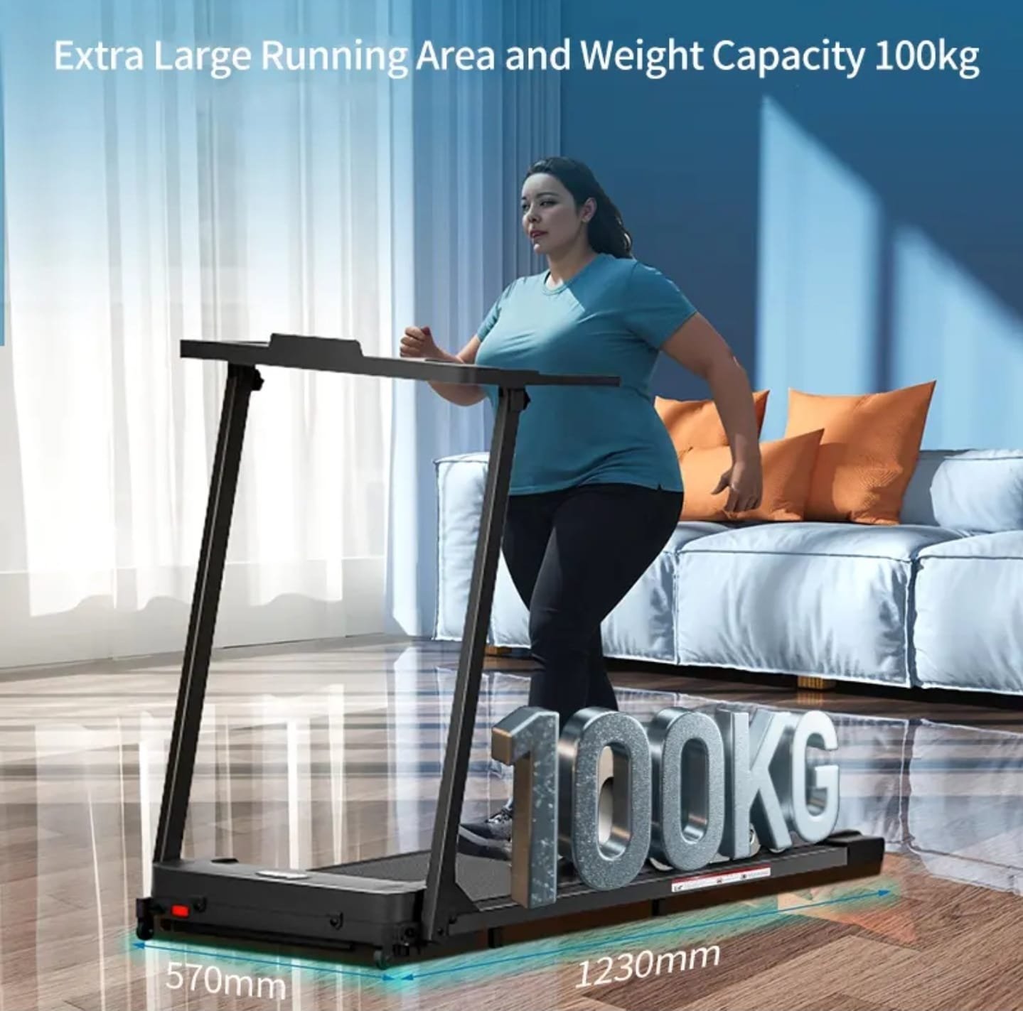 Body Strong Walking Pad Foldable Treadmill JC-530