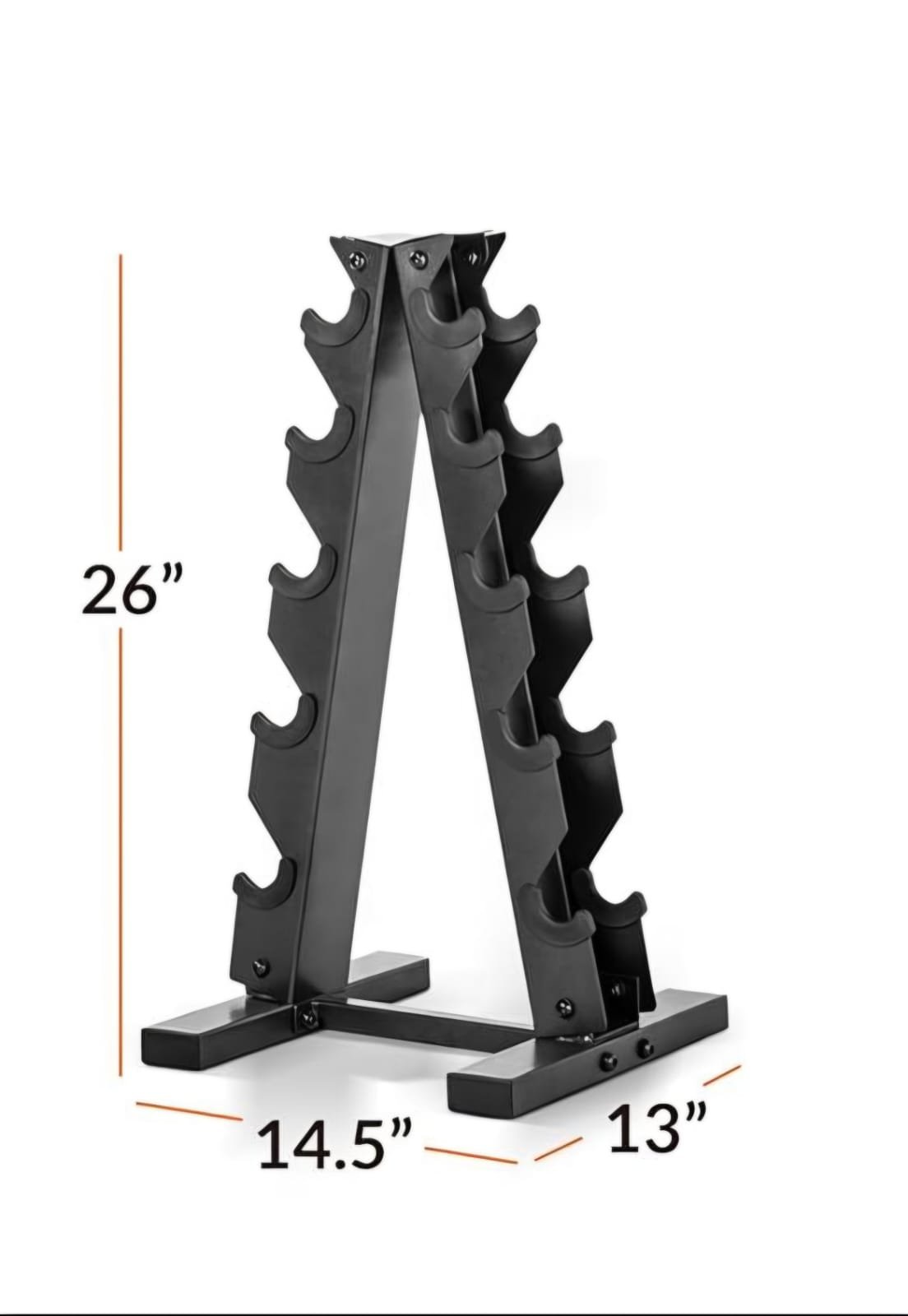 Body Strong Triangle A Frame Dumbbell Rack - 5 Tier