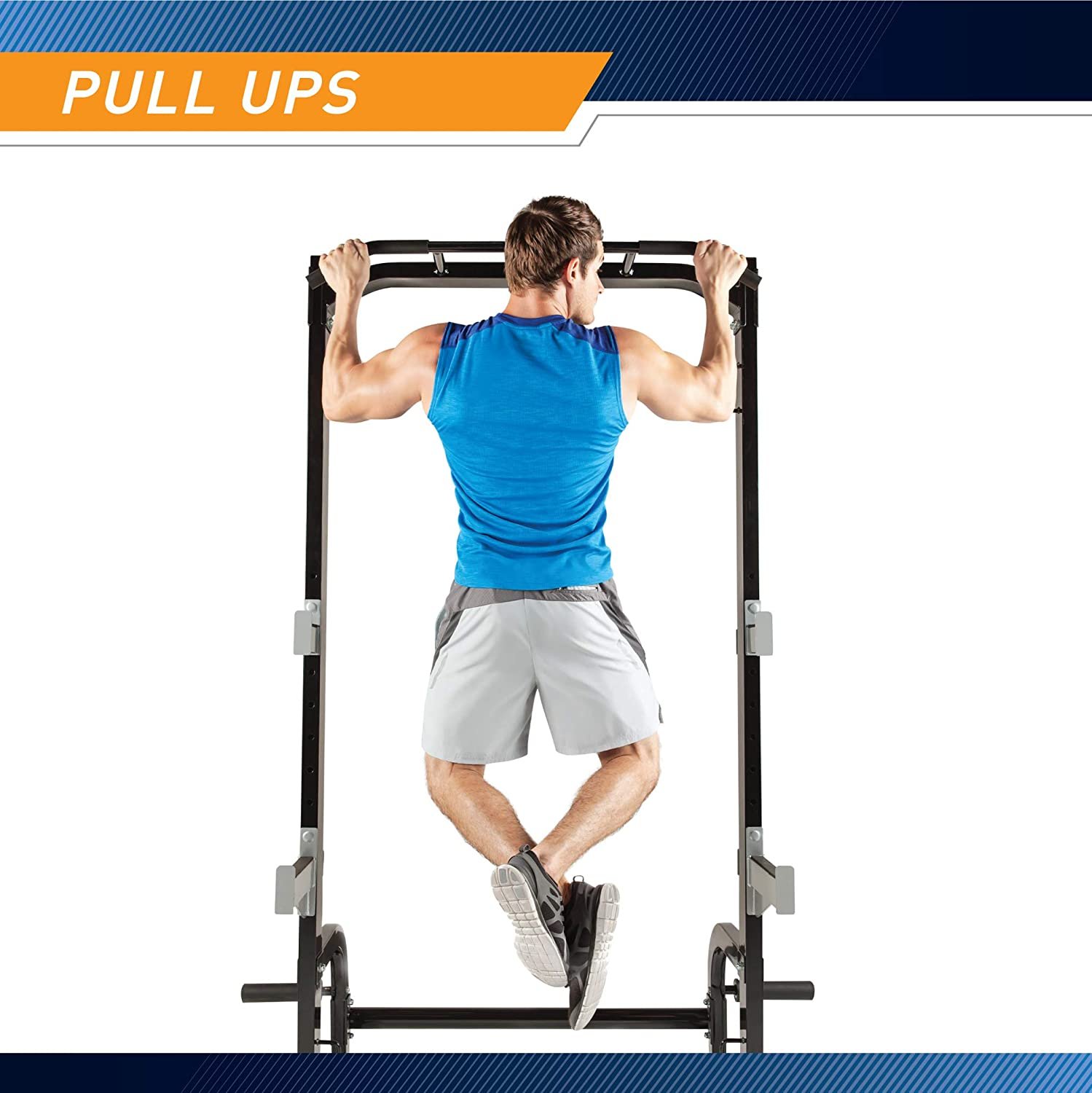 Marcy Squat Rack With Multi-Grip Pull Up Bar | SB-670