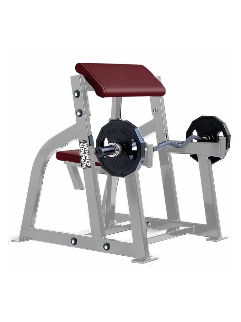 Life Fitness Hammer Arm Curl | Platinum - Cranberry
