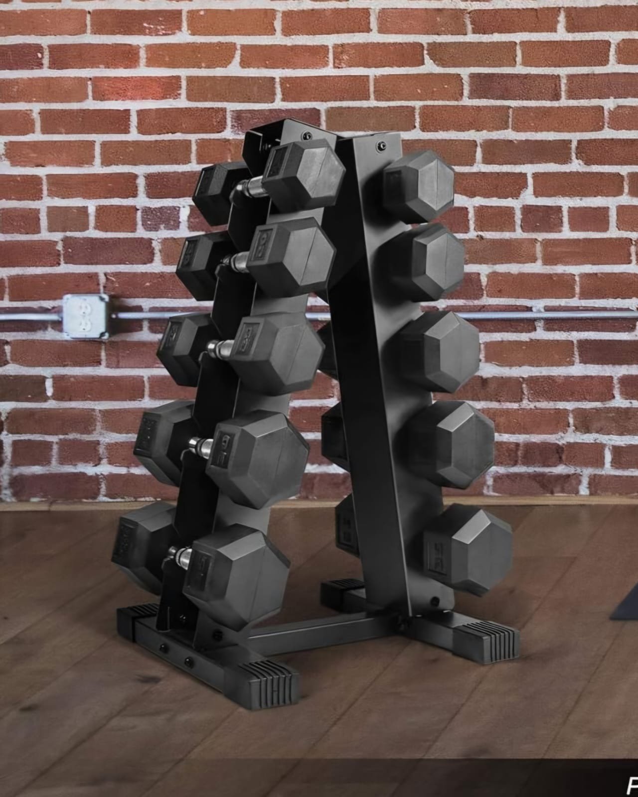 Body Strong Triangle A Frame Dumbbell Rack - 5 Tier