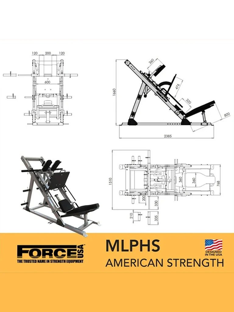 Force USA Monster Ultimate Leg Press / Hack Squat Combo V2
