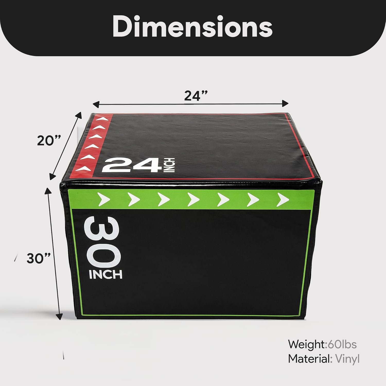 Miracle Fitness Fitness 3 in 1 Foam Plyometric Box (Plyo box)