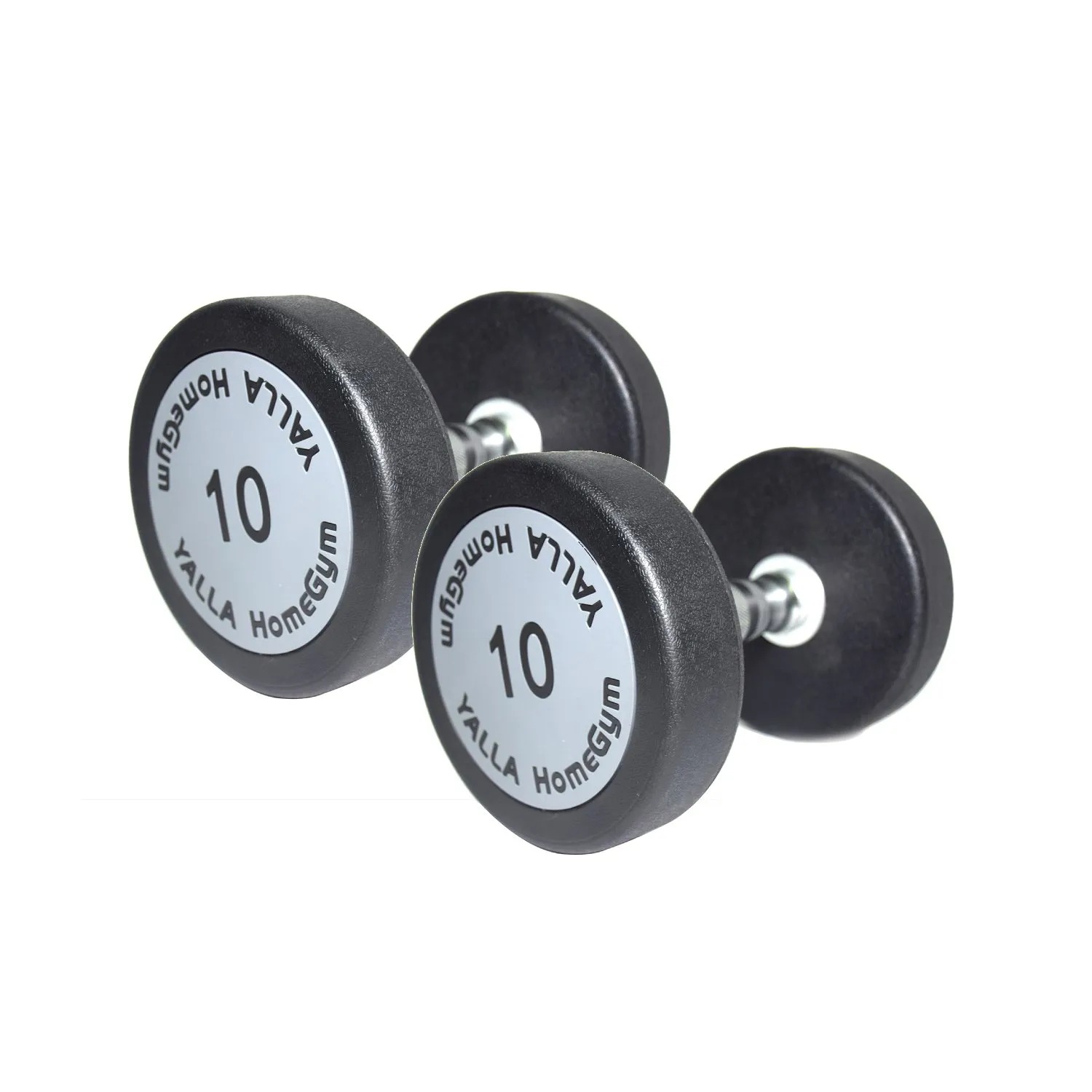 Yalla 2.5 KG to 25 KG Premium Round Dumbell - Grey