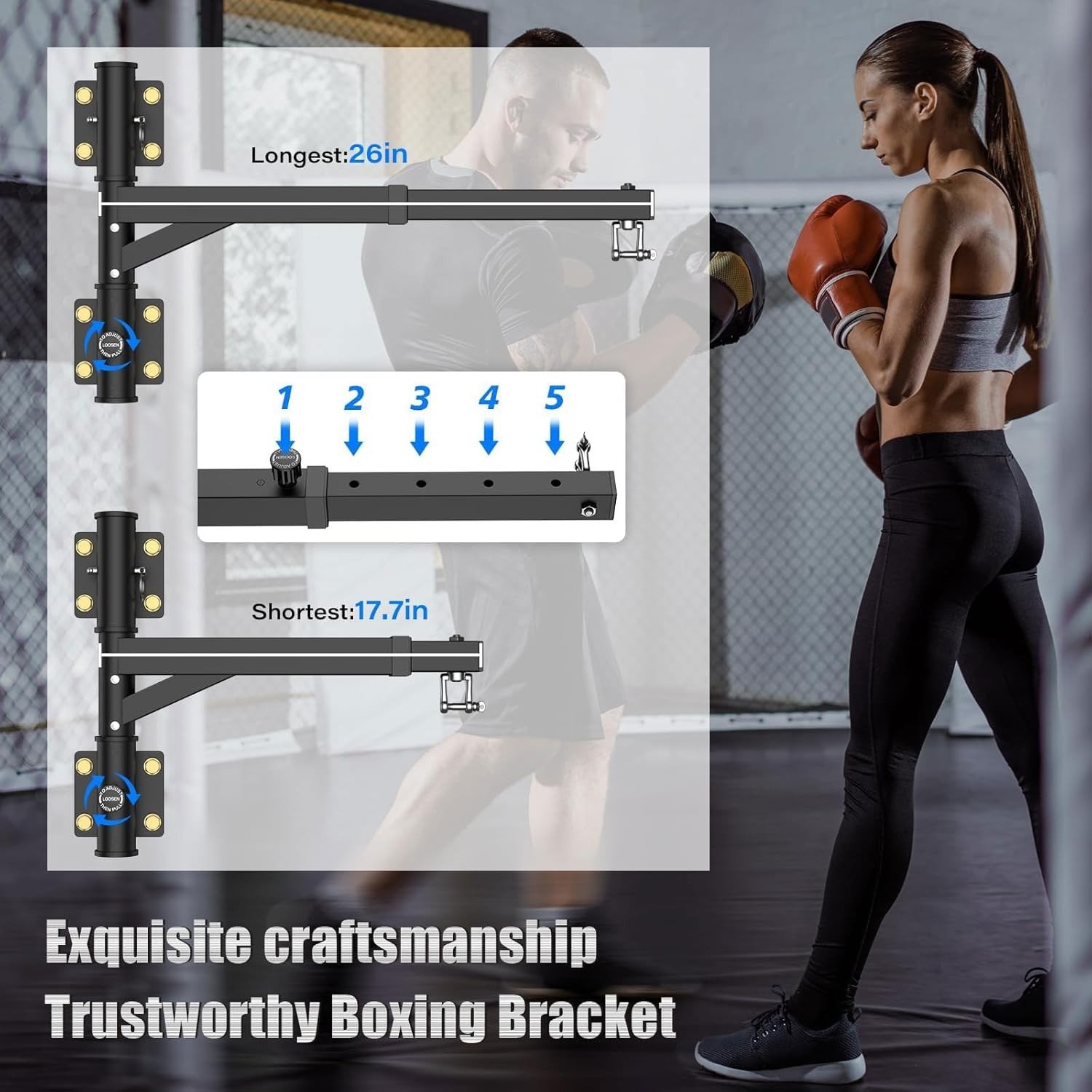 Miracle Fitness Boxing Heavy Bag Hanger Wall Mount