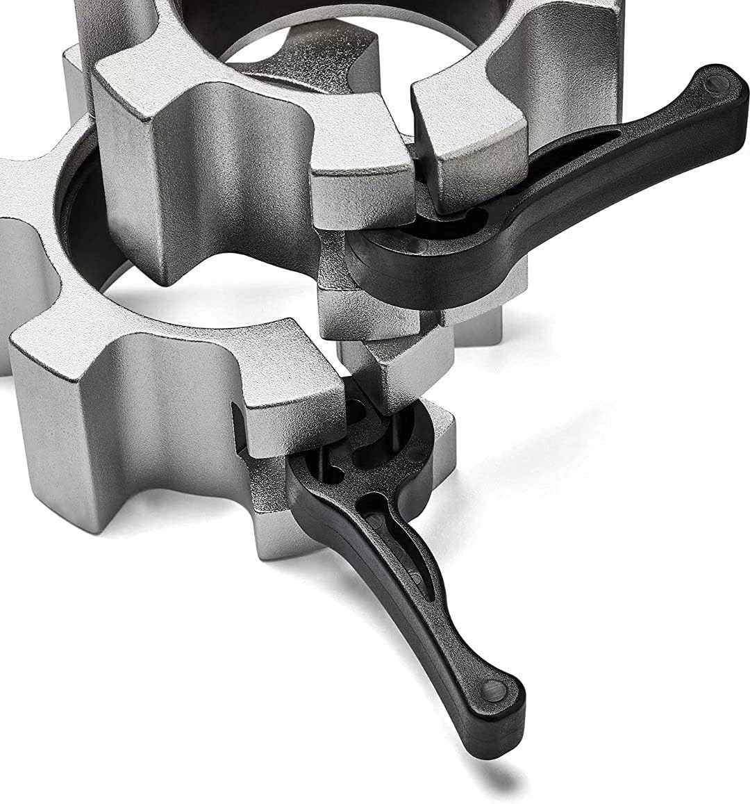Skelcore Premium Olympic Bar Collars Set Silver USA