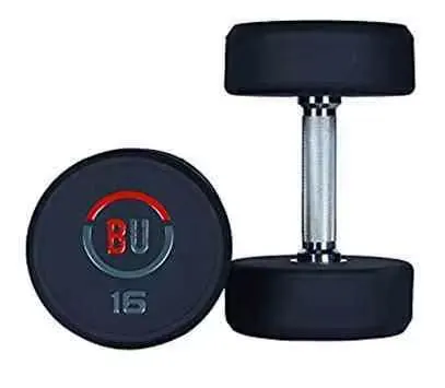 BU Rubber Solid Dumbbell 2Kg To 20Kg
