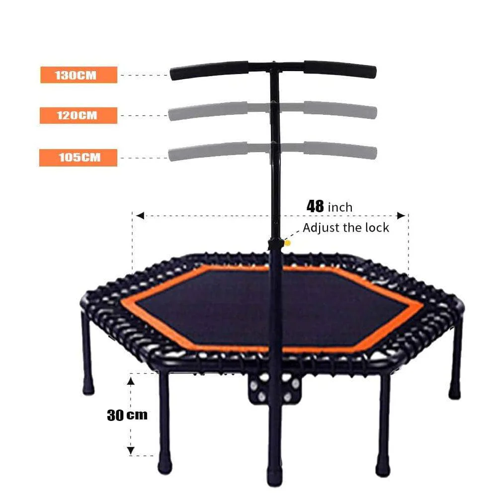 Body Strong 45-inch Gym Hexagonal Fitness Trampoline