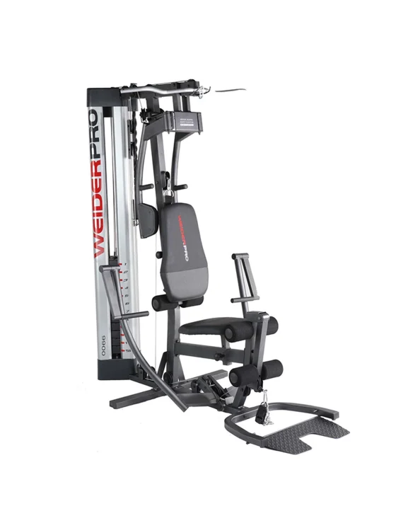 WEIDER 9900I SINGLE STATION GYMBOX OF 4, GRAY/BLACK