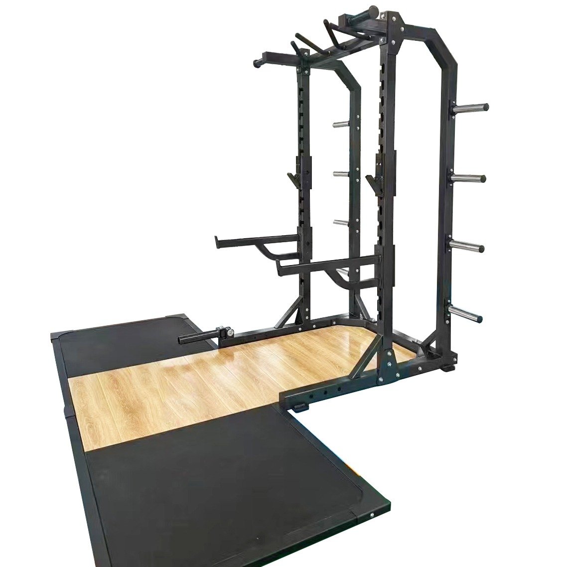 Body Strong Commercial Squat Rack with Platform (Combo) BX-S99