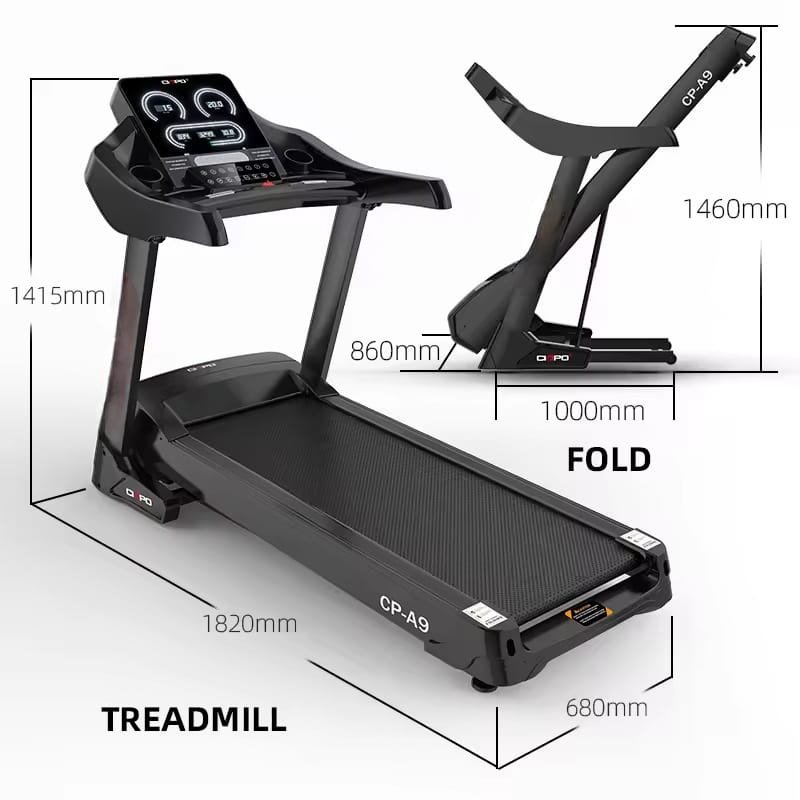 Miracle Fitness 4.5HP Foldable Commercial Treadmill CP-A9