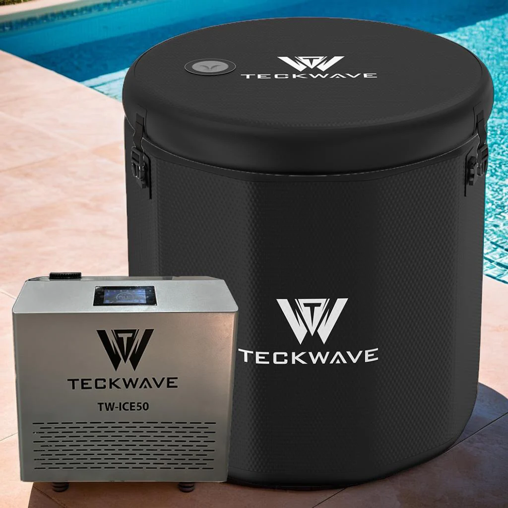 Teckwave Barrel Ice Bath & Cold Plunge with Chiller & Filtration