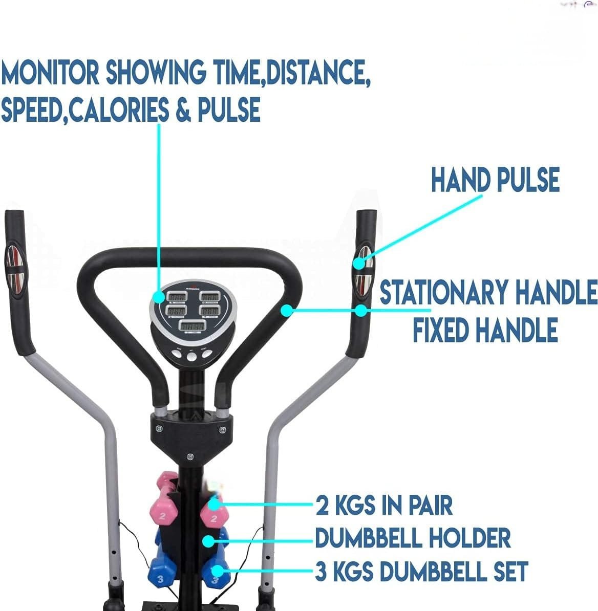 SKY Fitness Multifunctional 5-In-1 Orbitrek Exercise Bike